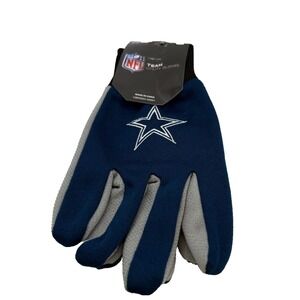 Dallas Cowboys NFL Team Utility Gloves FOCO Navy Winter Mens Embroidered NEW
